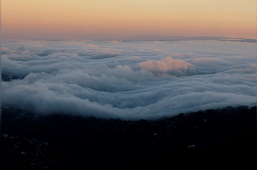 Sea of clouds timelapse, Mount Tamalpais, San Francisco