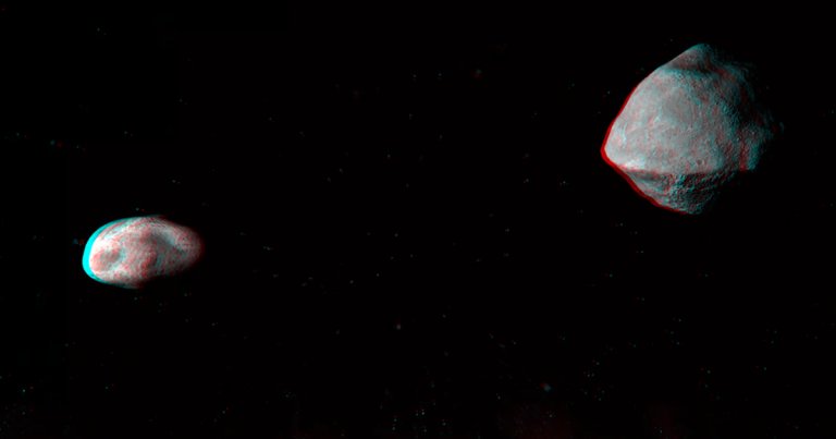 Saturday night, a mile-wide asteroid called 1999 KW4 will fly by the Earth, and when it does, it'll bring with it its very own moon.